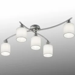 Skærme af hvidt stof - loftslampe Garda^Trio Lighting Hot