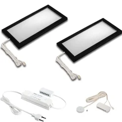 Hera Sky LED-underskabslampe dæmper 2 stk. 4000K sort