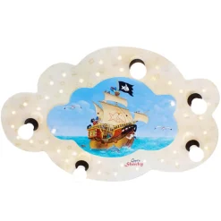 Børn Elobra Skyformet Capt'n Sharky loftlampe med LED’er