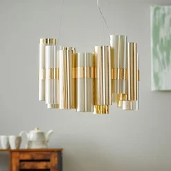 Slamp La Lollo M LED-hængelampe, guld