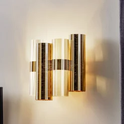Slamp Væglamper|Væglamper>La Lollo væglampe, guldfarvet