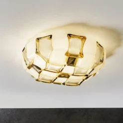 Slamp Mida væglampe, 50 cm, hvid-guld