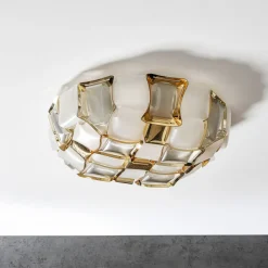 Slamp Mida væglampe, 50 cm, hvid-guld