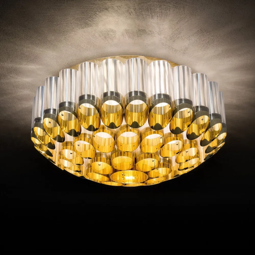 Slamp Loftlamper>Odeon Ceiling Loftlampe, guld, Ø 65 cm