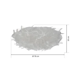 Veli designer loftlampe, Ø 78 cm, opal^Slamp Sale