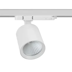 The Light Group Arbejdsrum/Kontor|Skinnesystem>SLC LED track spot Fox, hvid, 3.000 K, 3-fase skinne