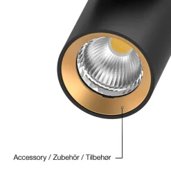 SLC LED-indbygningsspot Art, 1 lyskilde, sort, 2.700 K, aluminium^The Light Group Sale