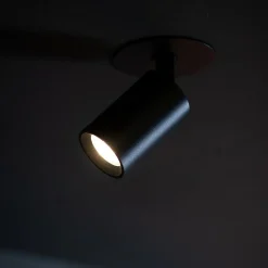 SLC LED-indbygningsspot Art, 1 lyskilde, sort, 2.700 K, aluminium^The Light Group Sale