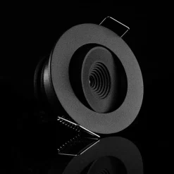 The Light Group SLC MiniOne Tilt LED-indbygningslampe sort 3.000 K