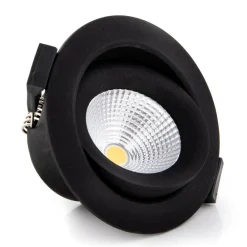The Light Group SLC One 360° LED-indbygningslampe sort 3.000K