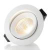 The Light Group SLC One 360° LED-indbygningslampe hvid 2.700K