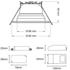 The Light Group SLC One 360° SunLike LED indbygningslampe hvid 927