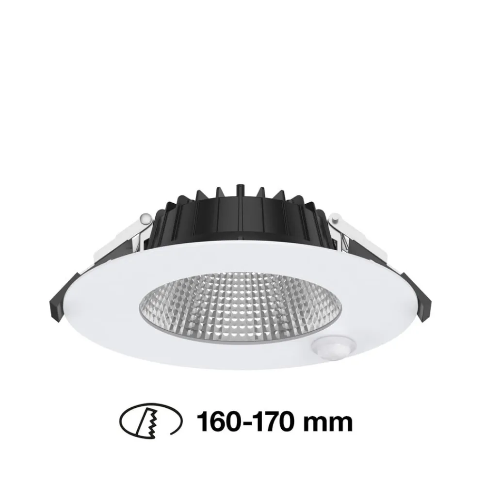 SLC Shift LED-downlight Ø 18cm hvid med sensor^The Light Group Online