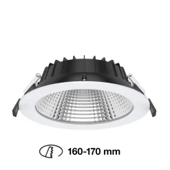 The Light Group SLC Shift LED-indbygningsspot Ø 19cm CCT, hvid