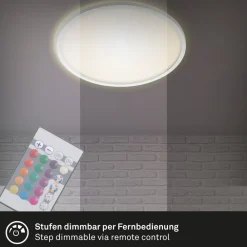 Slim LED-panel rundt RGBW effekt Ø42cm hvidt^Briloner Online