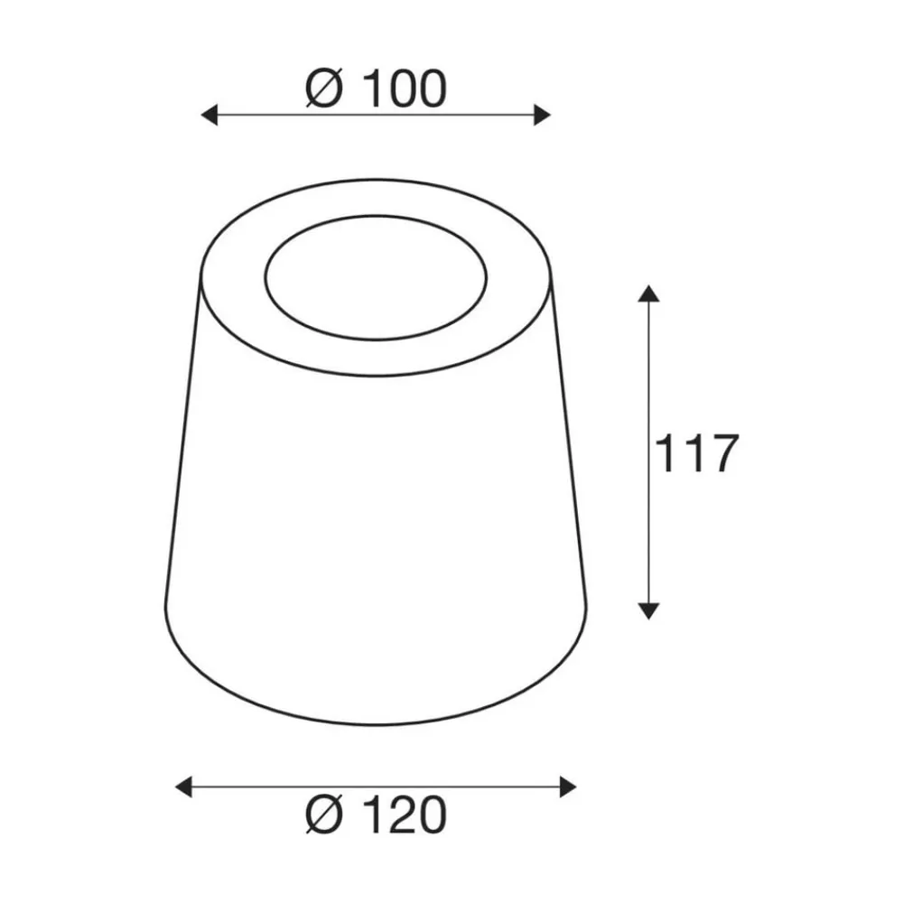 SLV Udendørs Spot>Concreto gulvspot, IP65, GU10 stik, rundt