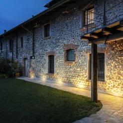 Dasar Flat 120 LED-gulvlampe til indbygning, 3.000 K^SLV