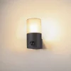 Grafit udendørs væglampe cylindrisk med sensor^SLV Online