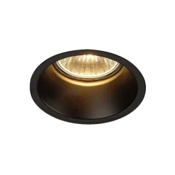SLV Horn indbygningsspot GU10, mat sort