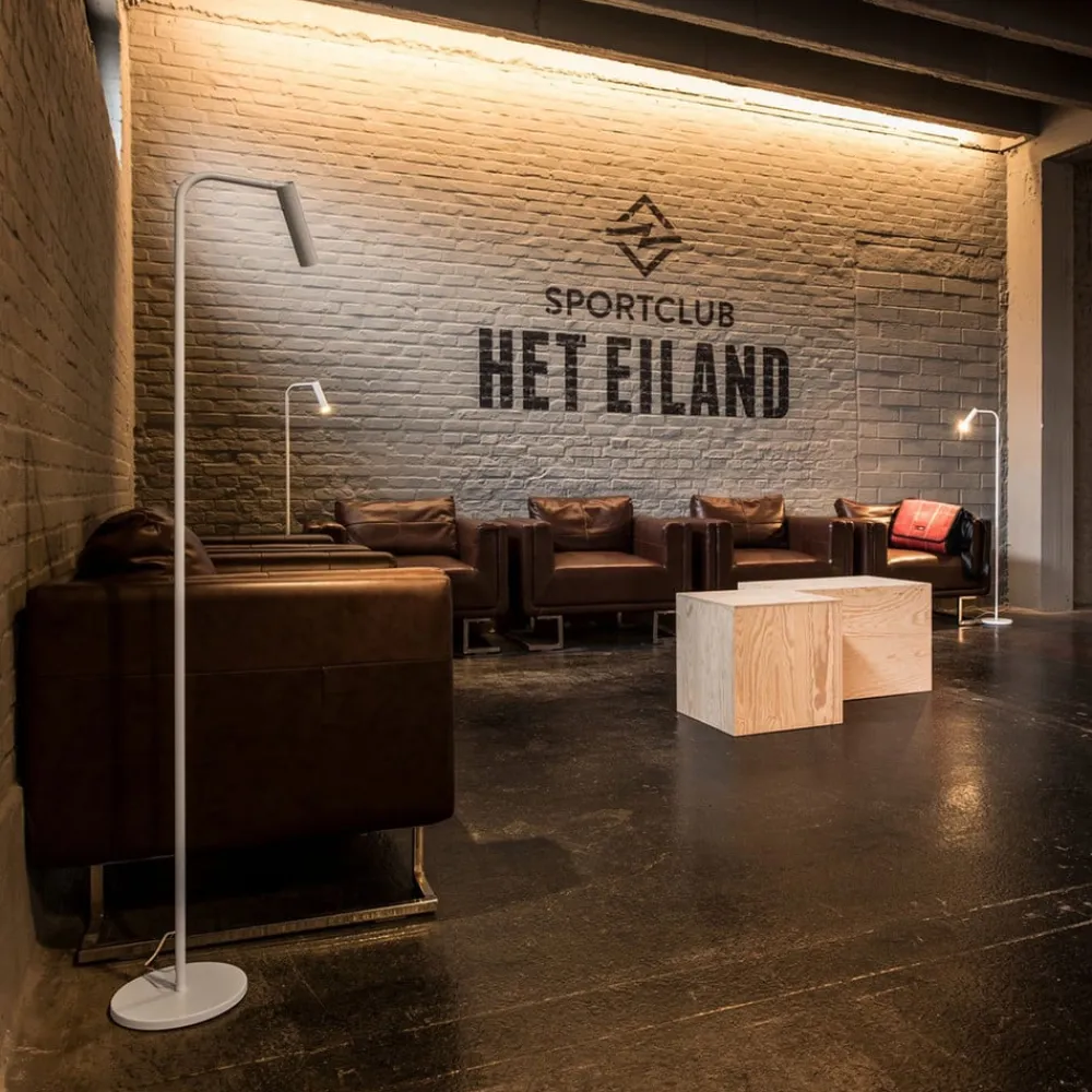 SLV Karpo LED-gulvlampe, med dæmper, hvid