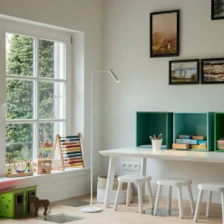 SLV Karpo LED-gulvlampe, med dæmper, hvid