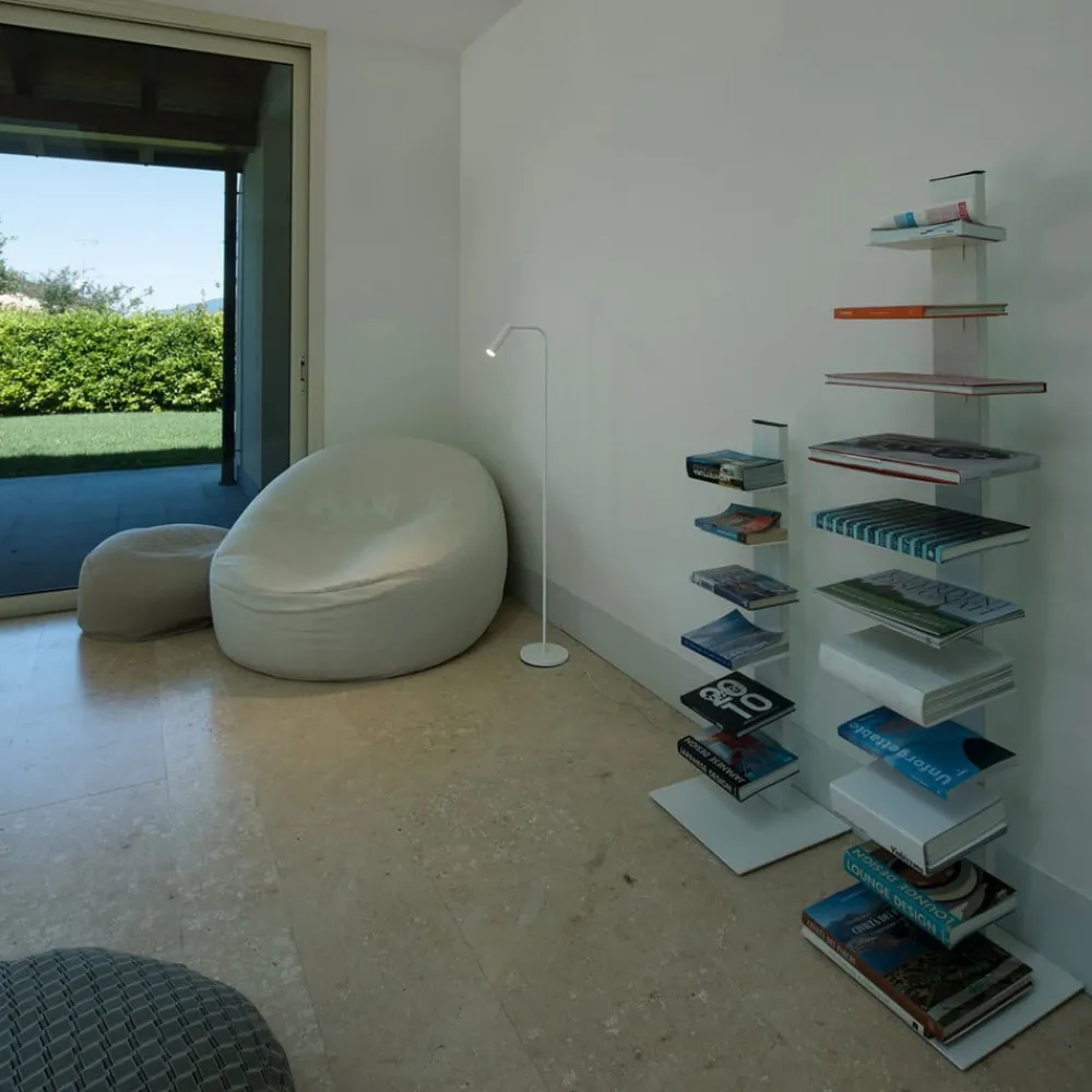 SLV Karpo LED-gulvlampe, med dæmper, hvid