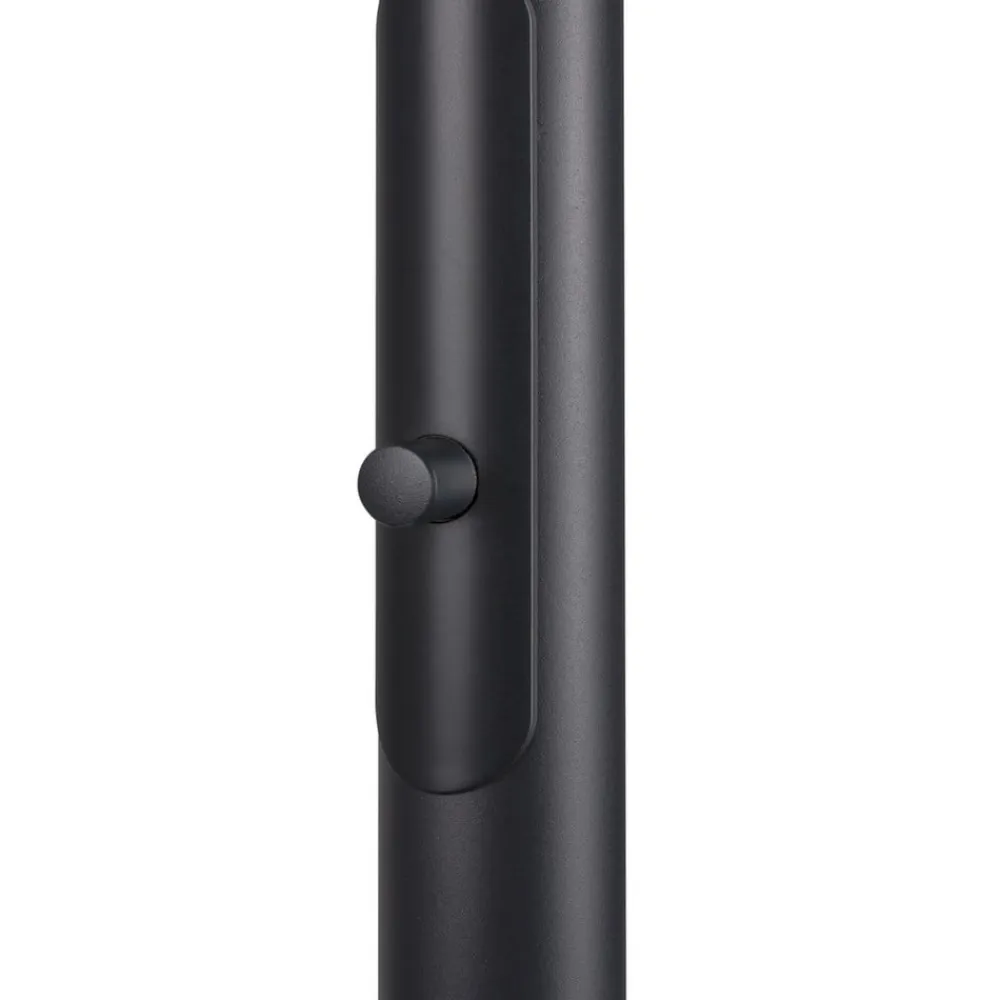 SLV LED-gulvlampe One Bow FL, sort/messingfarvet, stål