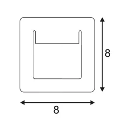LED-indbygningslampe Downunder Pur 80 LED hvid^SLV Sale