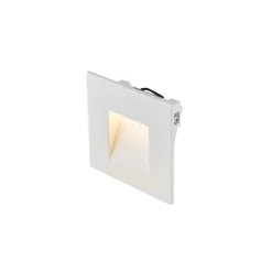 SLV LED-vægindbygningslampe Mobala, hvid, aluminium, 3.000 K