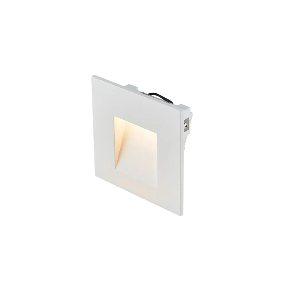 SLV LED-vægindbygningslampe Mobala, hvid, aluminium, 3.000 K