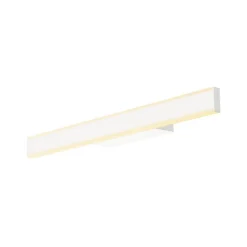 SLV LED-væglampe til badeværelset One Linear, 52 cm, hvid, metal, CCT