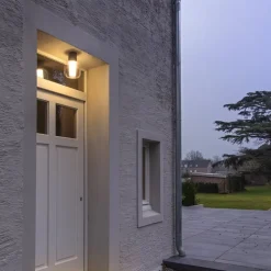 Ovalisk LED udendørs loftslampe CCT^SLV New