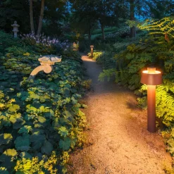 SLV Gadebelysning>Photoni 75, rustfarvet, aluminium, højde 75 cm