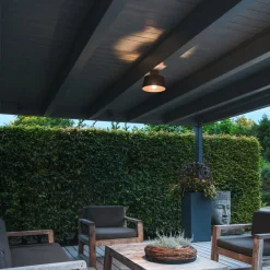 SLV Photoni loftlampe, sort, aluminium, Ø 25 cm