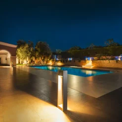 Quad Pole LED-vejlampe, antracit, aluminium, højde 90 cm^SLV Outlet