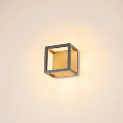 SLV Udendørs Loftlamper>Quadrulo LED udendørs loftslampe indir. antracit