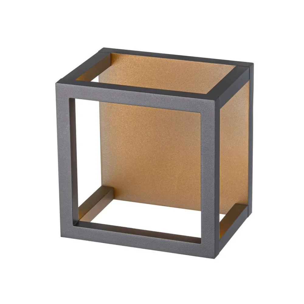 SLV Udendørs Loftlamper>Quadrulo LED udendørs loftslampe indir. antracit