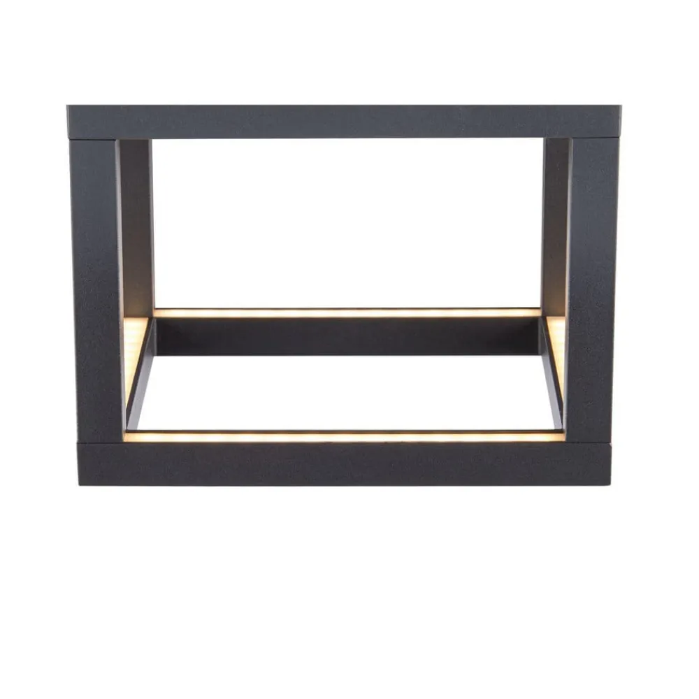 SLV Udendørs Loftlamper>Quadrulo LED udendørs loftslampe indir. antracit