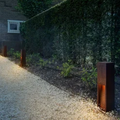 SLV Sokkellamper>Rusty Slot 50 LED-sokkelampe, højde 50 cm