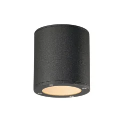 SLV Sitra udendørs loftlampe, antracit, aluminium, Ø 10 cm