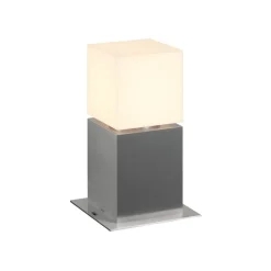 sokkellampe Square Pole, højde 30 cm, grå, stål^SLV Best