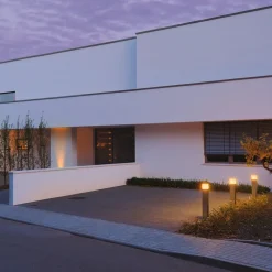 vejlampe Square Pole, højde 90 cm, grå, stål^SLV