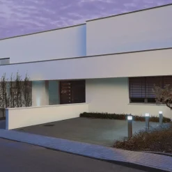 vejlampe Square Pole, højde 90 cm, grå, stål^SLV