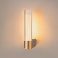 væglampe til badeværelset Lygant enkelt, messingfarvet, aluminium^SLV Outlet