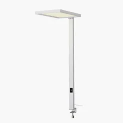 SLV Worklight LED-klemmelampe, hvid