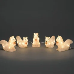 Konstsmide Christmas Julepynt|Julefigurer Udendørs>Små enhjørninger udendørs LED lysfigurer, sæt m. 5