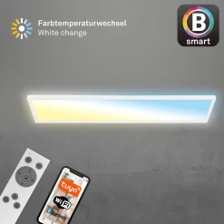 Briloner Smart LED loftlampe Tava, 98x20 cm, CCT, dæmpbar