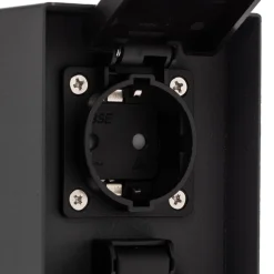 PRIOS Smart stikkontaktsøjle WLAN 23 cm sandgrå Tuya