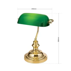 Smuk Onella bordlampe grøn^ORION Online