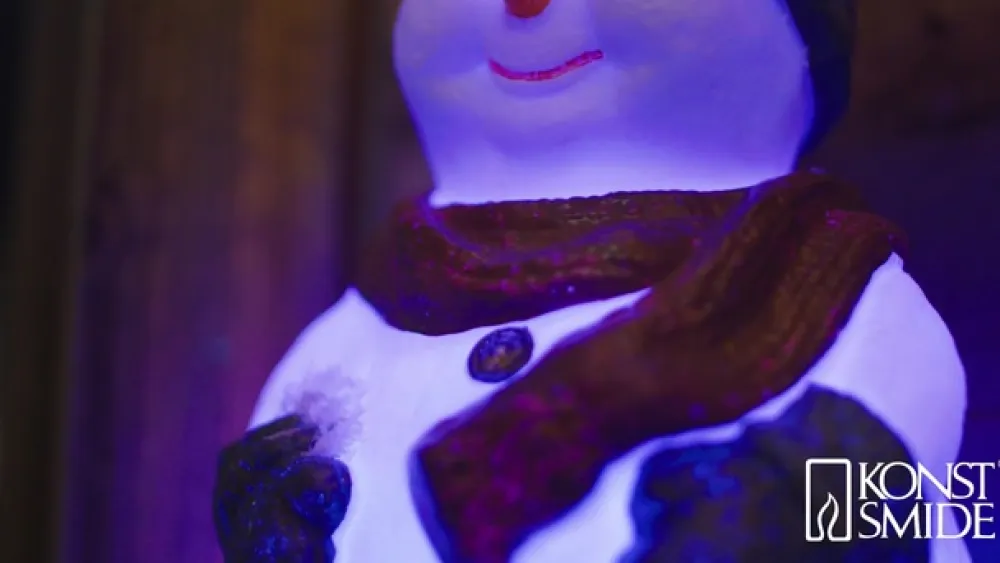 Konstsmide Christmas Snemand LED-dekorationsfigur, RGB-farveskift, IP44